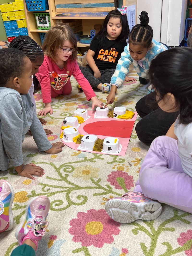 kids playing in a circle